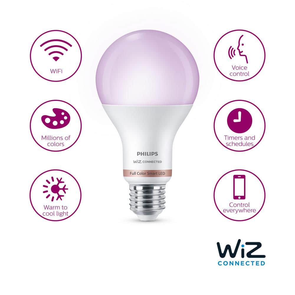 Philips Smart Wi-Fi 100W Full Color LED Bulb
