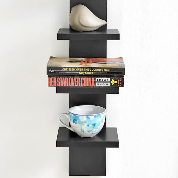 DANYA B x Black MDF Utility Column Spine Decorative