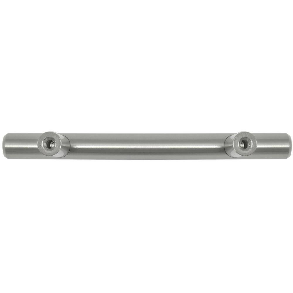 Melrose 8.26" Brushed Satin Nickel Cylindrical Bar Pull