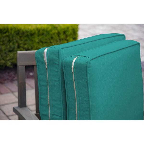 ARDEN SELECTIONS 24 in. x 24 in. 2-Piece Deep Seating Outdoor Lounge Chair  Cushion in Clark Blue TH1F297A-D9Z1 - The Home Depot