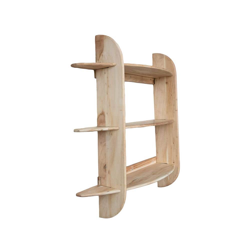 【現品販売】wood shelf 440*1180*310 Storied Home 39.3 in. W x 8.8 in. D Natural Acacia Wood Decorative
