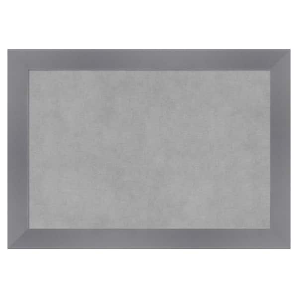 Amanti Art Edwin Grey 20 in. x 14 in. Framed Magnetic Board