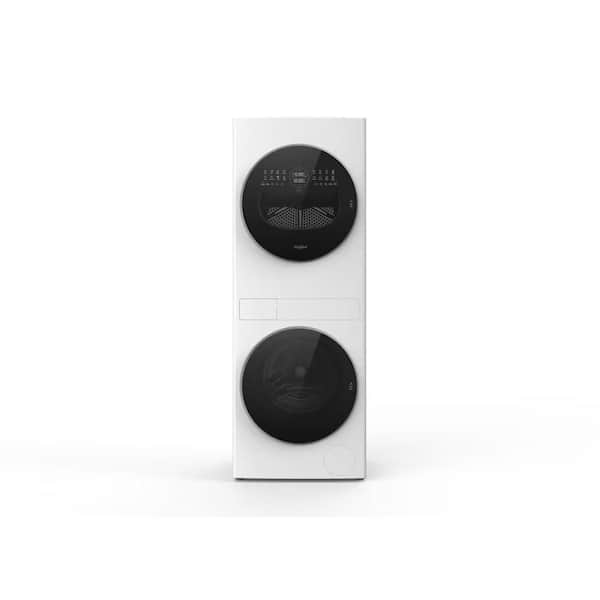 2.8 cu. ft. Electric Stackabe Washer Dryer Combo in White with Ventless Heat Pump