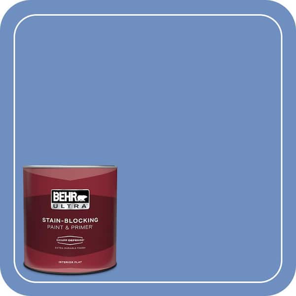 BEHR ULTRA 1 qt. #590B-5 Purple Hyacinth Extra Durable Flat Interior Paint & Primer