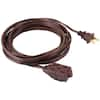 GE 9 ft. 2-Wire 16-Gauge Polarized Indoor Extension Cord, Brown 51942 - The  Home Depot