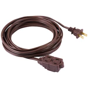 6 ft. 16/3 3-Outlet Polarized Extension Cord, Brown