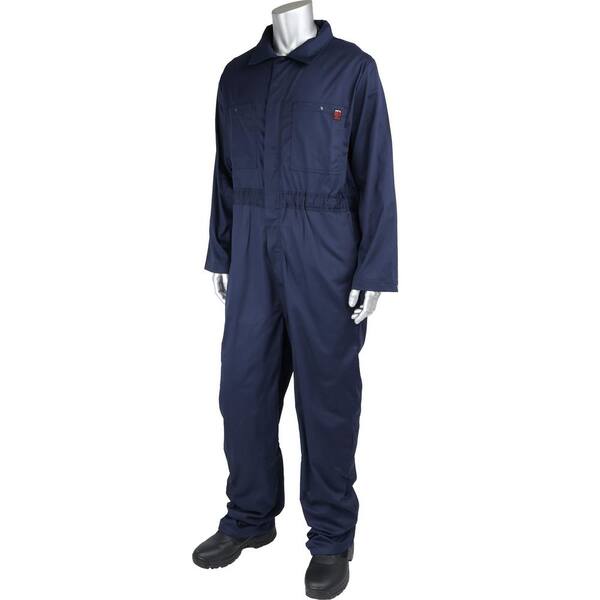 PIP Men's 2X-Large Navy Cotton AR/FR Dual Certified Economy