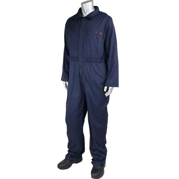 PIP Men's Medium Navy Cotton AR/FR Dual Certified Economy