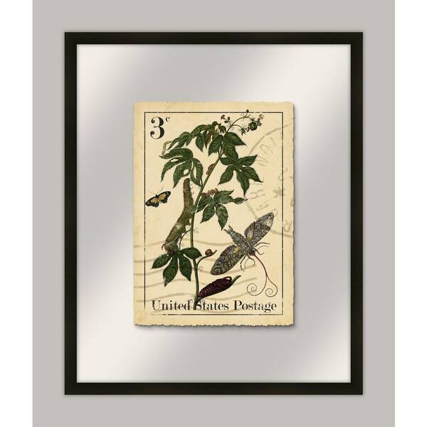 Melissa Van Hise Botanical Postage VI Framed Giclee Vintage Art Print 19 in. x 23 in.