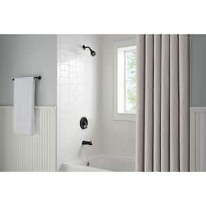Aragon Single-Handle 1-Spray Tub and Shower Faucet in Matte Black (Valve Included)