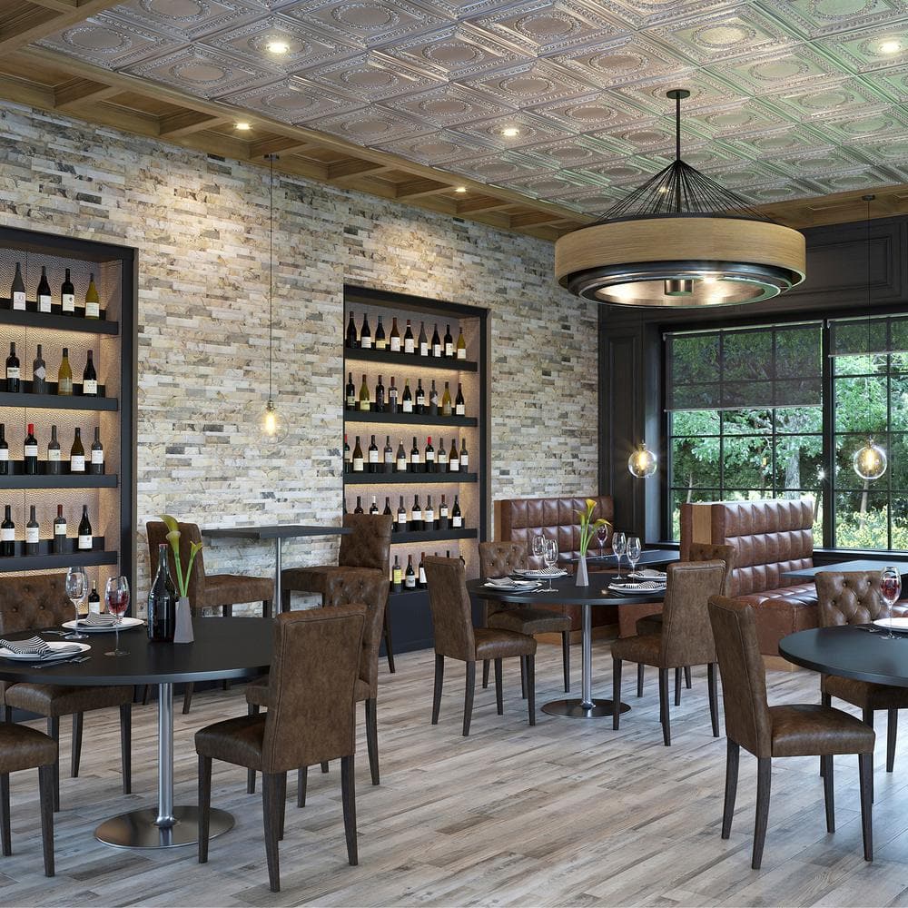 Medley Slate Peel and Stick Natural Stone Backsplash Tile