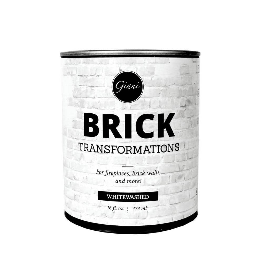 Giani 1 pt. Whitewashed Brick Transformations FG-BT WHITE PT - The Home  Depot