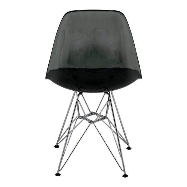 Leisuremod Cresco Modern Plastic Molded Dining Side Chair With