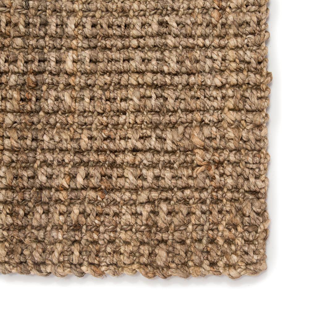Hand-Spun Coastal Jute Runner Rug in Warm Taupe 2'6"x9'