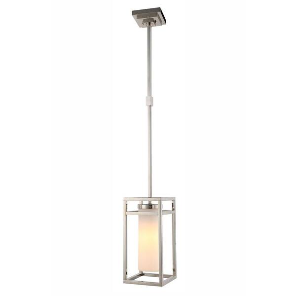 Elegant Lighting Bianca 1-Light Polished Nickel Pendant Lamp