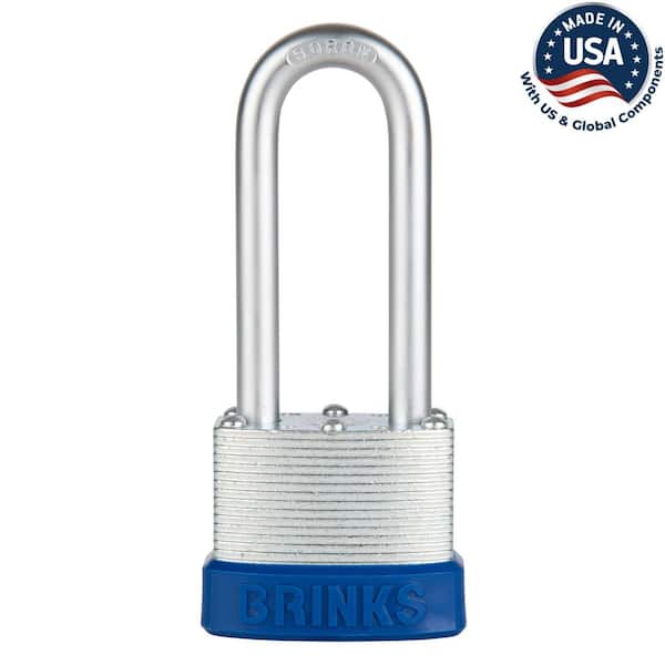 1-3/4 in. (44mm) Laminated Steel Keyed Padlock, 2-1/2 in. Shackle