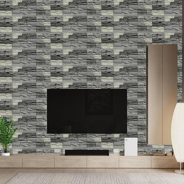 Wellco 12 in. W x in. L Brown Faux Stone Panel Siding FSS4712SST