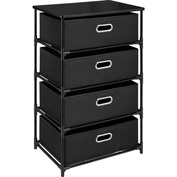 Ameriwood Haley Black 4-Drawer End Table