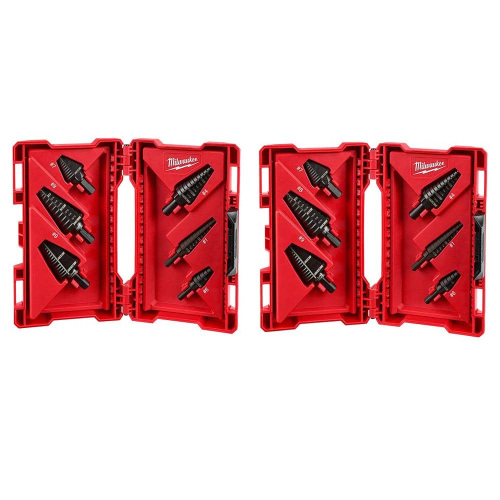 Milwaukee Black Oxide Step Drill Bit Set (12-Piece) 48-89-9224-48