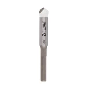 1/2 in. Carbide Tipped Drill Bit for Drilling Natural Stone, Granite, Slate, Ceramic and Glass Tiles