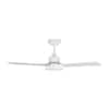 Generation Lighting Jovie 44 in. Modern Indoor/Outdoor Matte White Ceiling Fan with White Blades and Integrated LED Light Kit 3JVR44RZWD
