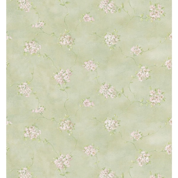 Brewster Misty Floral Wallpaper