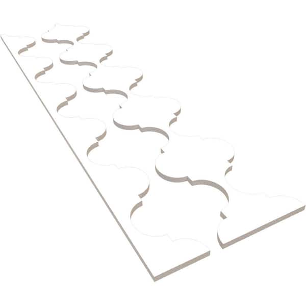 Ekena Millwork Marrakesh 47 in. H x 0.5 in. W Slatwall Panels in PVC 12-Pack