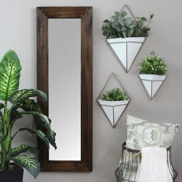 HomeRoots Charming Metal Wall Planters (Set of 3)