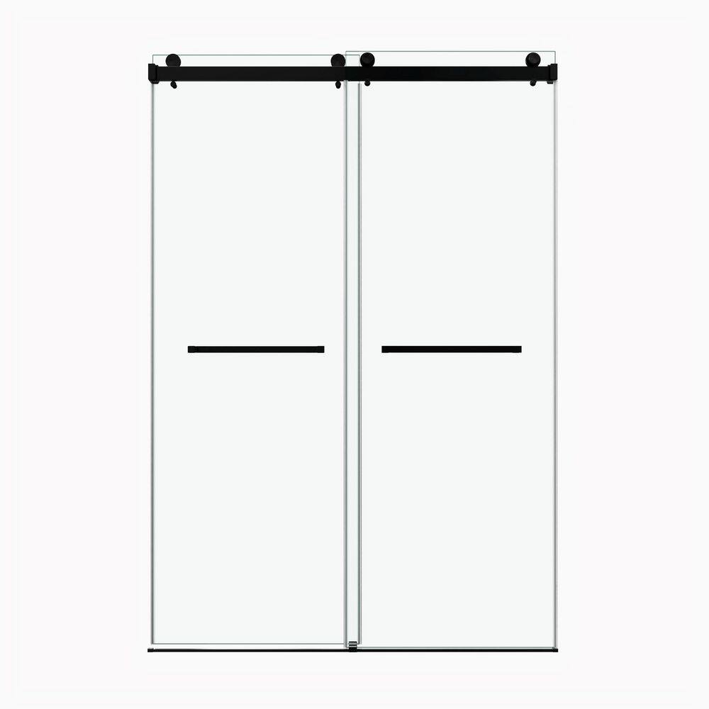 "60*72"" Frameless Double Sliding Shower Door, Double Shower Door, 3/8″ (10mm) SGCC Tempered Glass, Stainless Steel" price history on PriceWatchPro