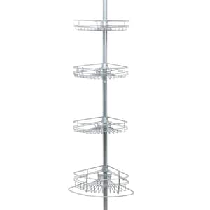 Tension Pole Shower Caddy in Chrome