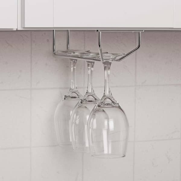 Hanging wine glass rack best sale home depot