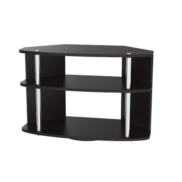 Convenience Concepts Designs2Go 16 in. Black Wood TV Stand 30 in. with Built-In Storage