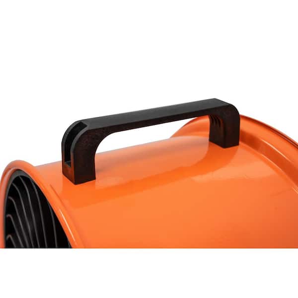 Commercial Electric 16 in. 3-Speed Drum Floor Fan in Orange High