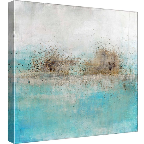 PTM Images 15 in. x 15 in. ''Granulated Aquamarine'' Printed Canvas ...