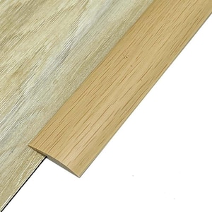 9.8 ft. Maple Wood Color PVC Floor Edging Transition Strip Self Adhesive for Threshold Height Less Than 5mm/0.2in.