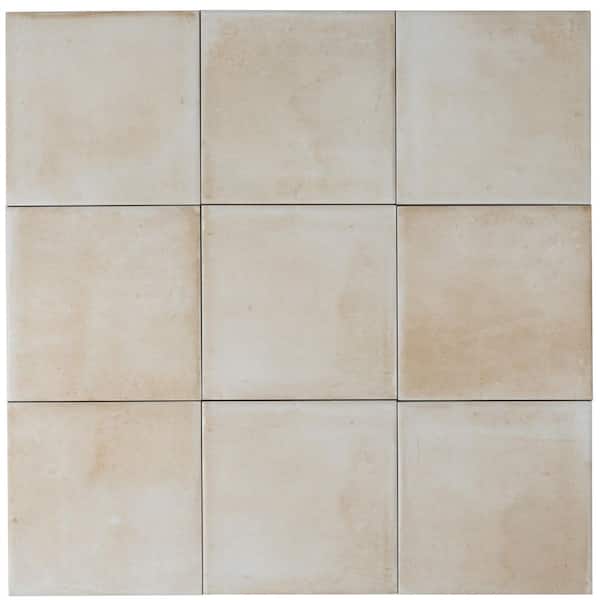 Apollo Tile Zahara 6 in. x 6 in. Matte Creamy off-white Porcelain