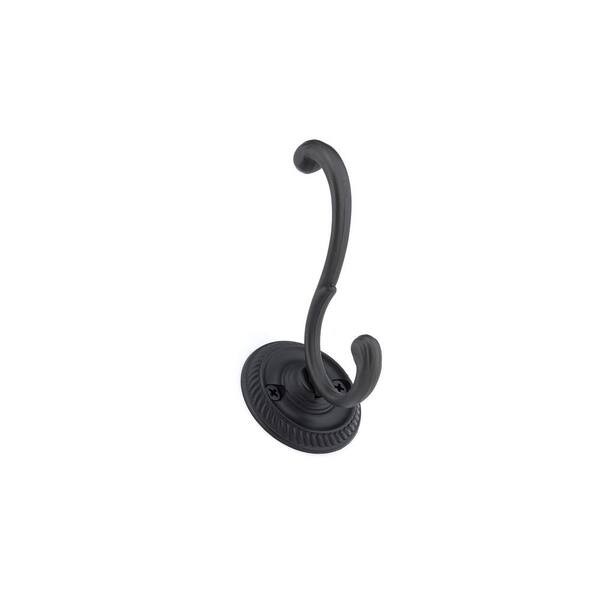 Richelieu Hardware 3-27/32 in. (98 mm) Matte Black Decorative Hook