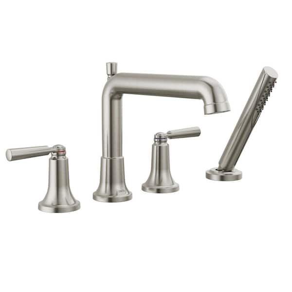 Delta Saylor 2-Handle Deck Mount Roman Tub Faucet Trim Kit with