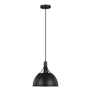 Rockland 1-Light Midnight Black Pendant Light