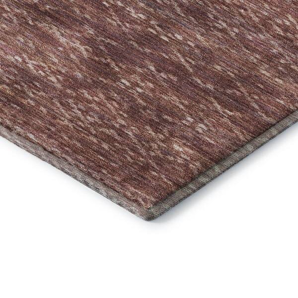 Mayfield Premium Machine Washable Abstract AMF2150 Merlot 2 ft. x 7 ft. Runner Rug