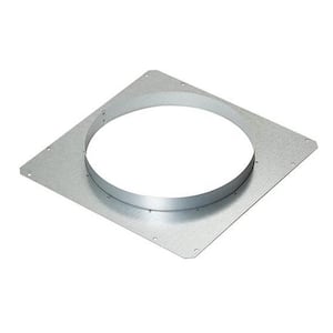 Range Hood Front Panel Rough-In Plate with 10 in. Round for Lift Downdraft