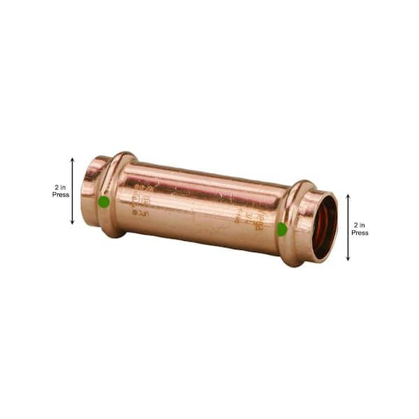 ProPress 2 in. Press Copper Extended Coupling No Stop