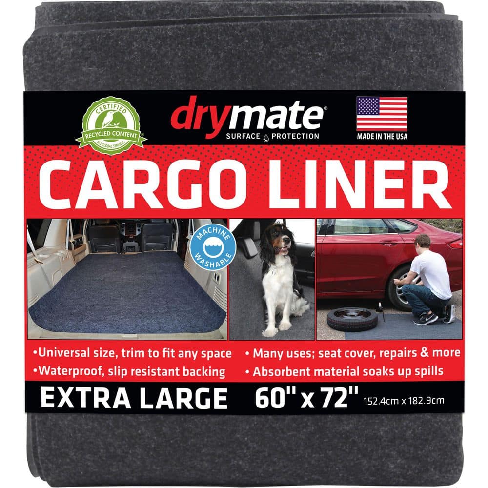 Heavy Duty 58 in. x 72 in. Charcoal Gray Absorbent Waterproof Trimmable Pro