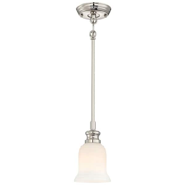 Minka Lavery Audreys Point 1-Light Polished Nickel Mini Pendant