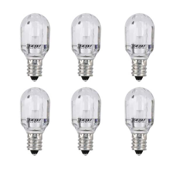 FEIT  1.5 watts T7 LED Bulb 80 lumens Warm White E17 Base Refrigerator Bulb 