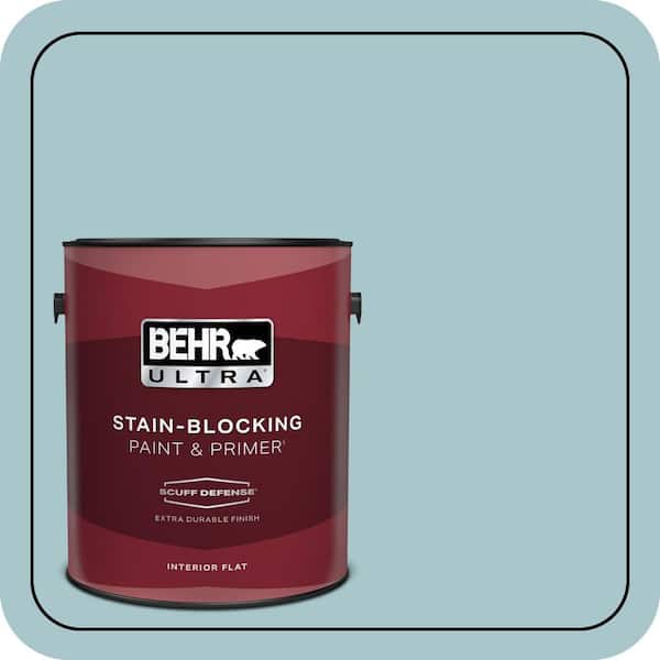 BEHR ULTRA 1 gal. #S450-3 Spring Storm Extra Durable Flat Interior Paint & Primer
