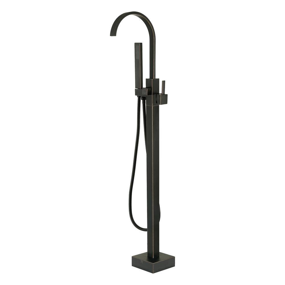 Venetian Bronze Freestanding Tub Faucet with Hand Shower