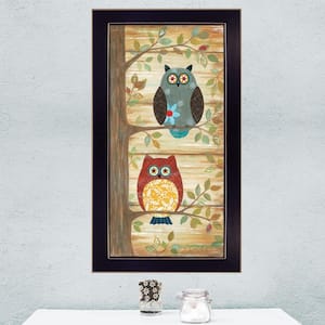 2-Wise Owls by Annie LaPoint Wall Art 1-Piece Framed Printed Poster 20 in. x 11 in.
