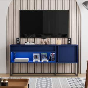 Yazda Indigo Tv Stand Fits TV's Upto 65 in. With LED Lights