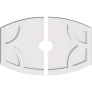26 in. W x 17-3/8 in. H x 3 in. ID x 1 in. P Kailey Architectural Grade PVC Contemporary Ceiling Medallion (2-Piece)